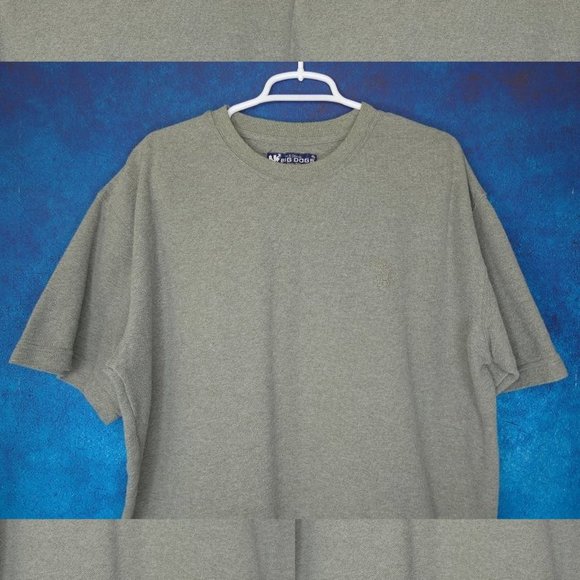 Big Dogs Waffle Knit Gray Tee Size Large - Picture 3 of 5